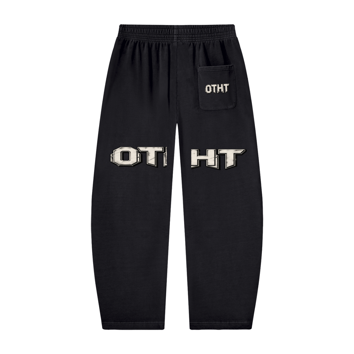 OTHT Unisex Vintage Washed Barrel Leg Sweatpants