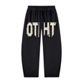 OTHT Unisex Vintage Washed Barrel Leg Sweatpants
