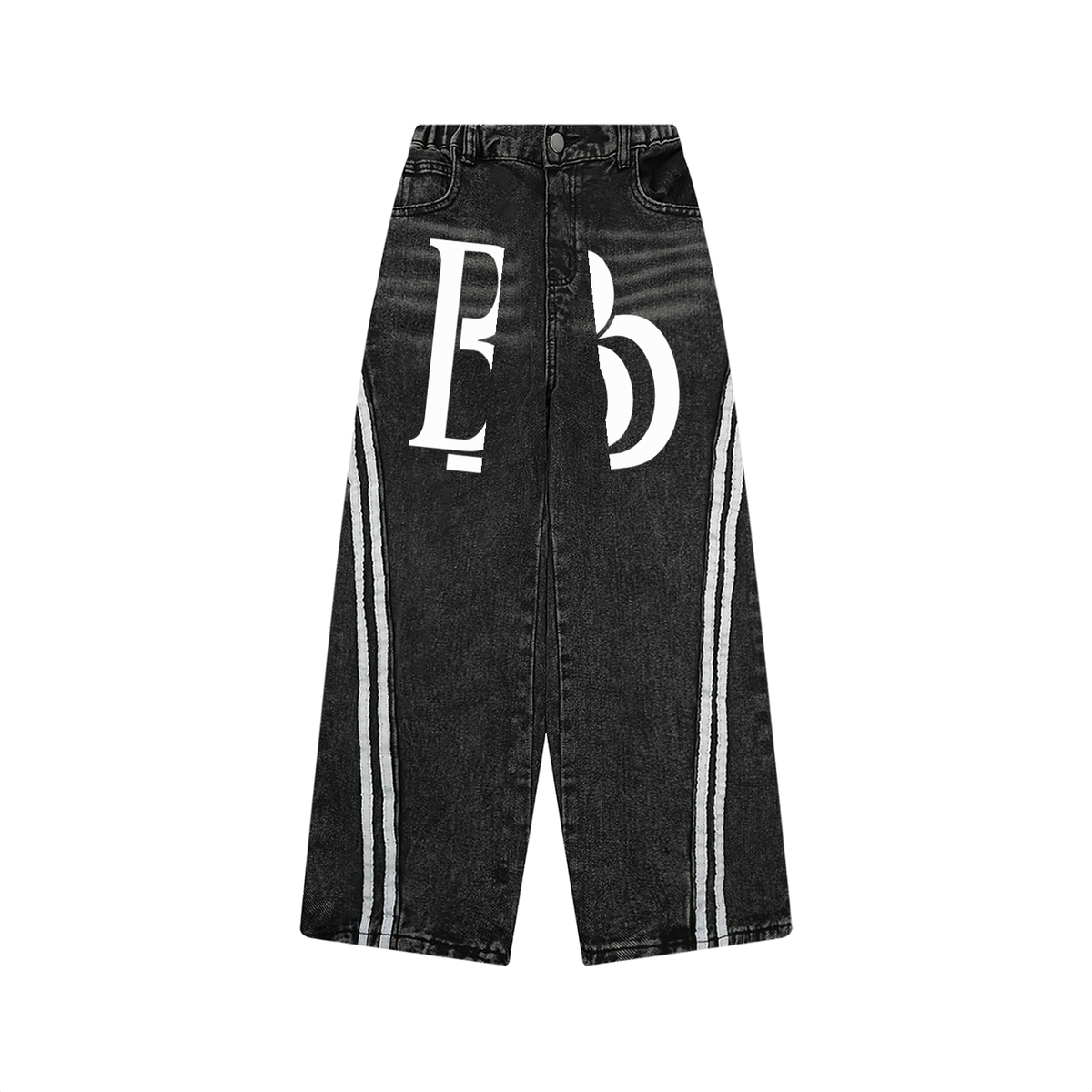 BLK DIASPORA Kid’s Vintage Wash Side Stripe Jeans