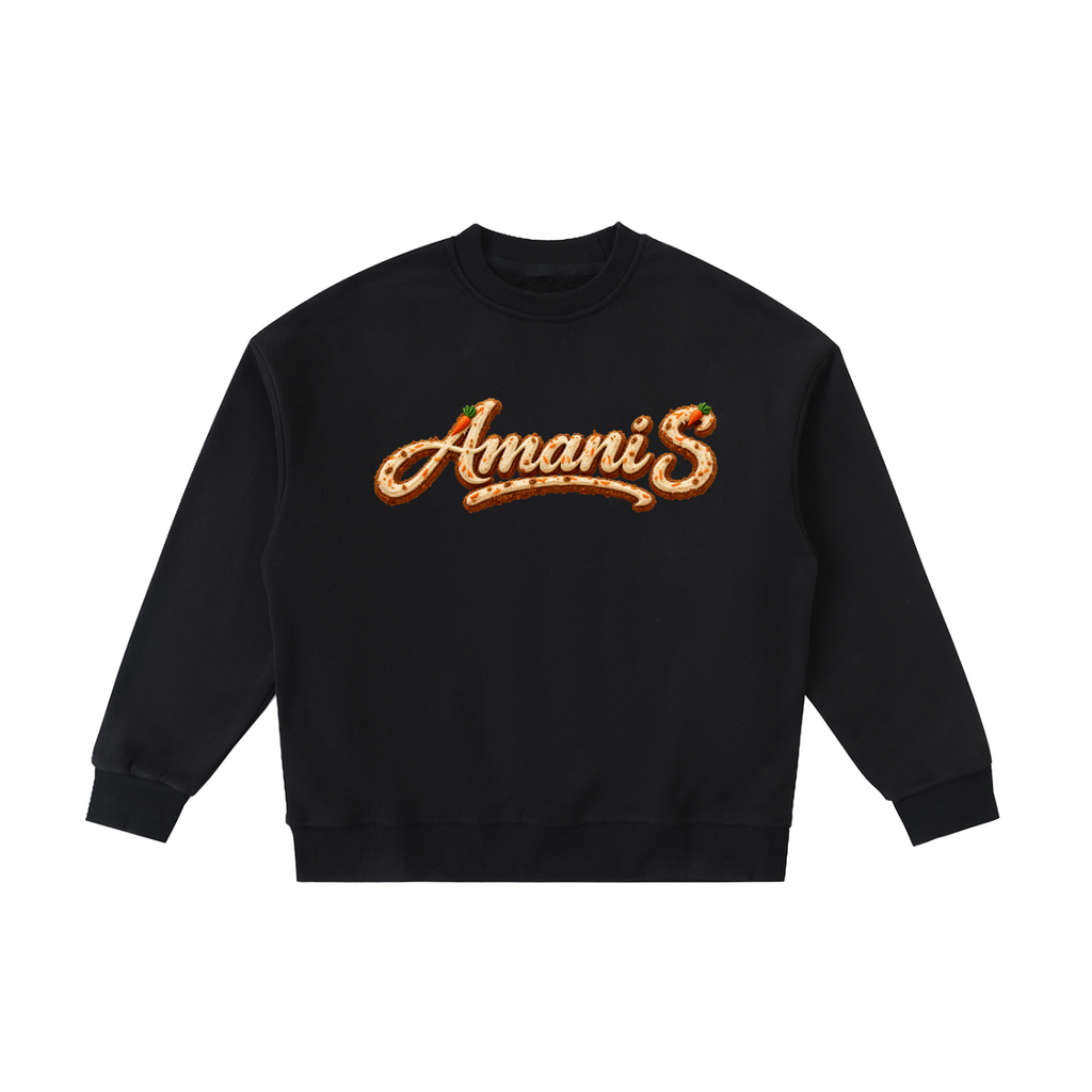 Amani S Carrot Cake Essential Fleece Kids' Crewneck Sweatshirt