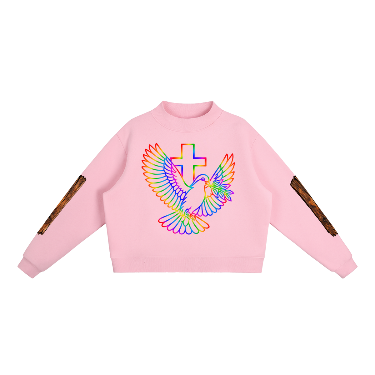 GYVFT Essential Fleece Mock-Neck Crew Sweatshirt