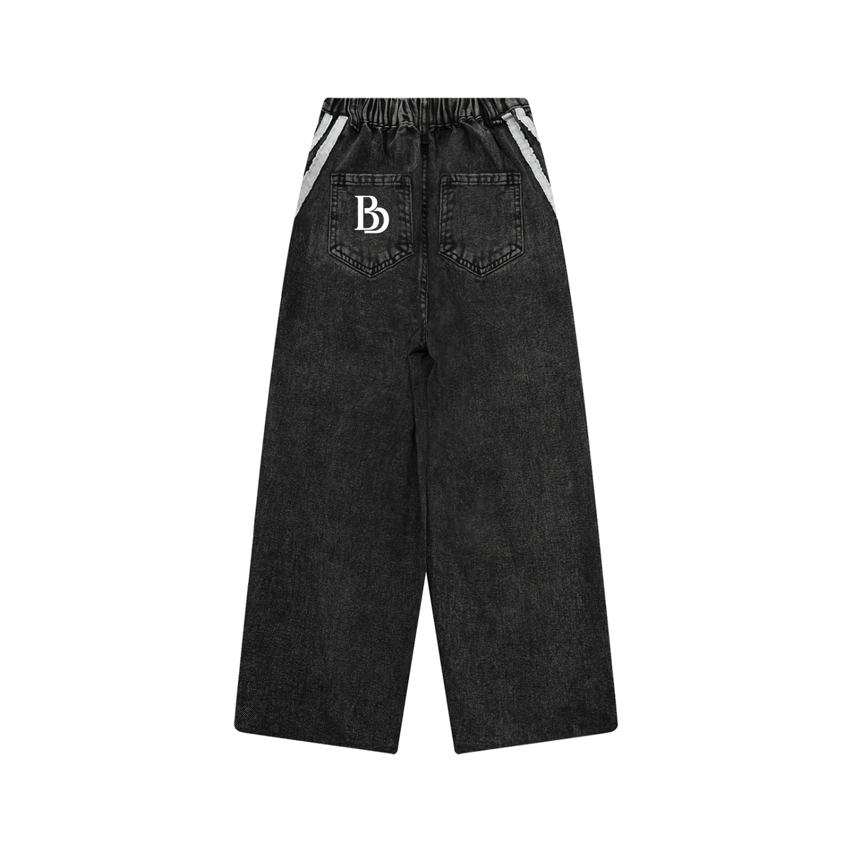 BLK DIASPORA Kid’s Vintage Wash Side Stripe Jeans