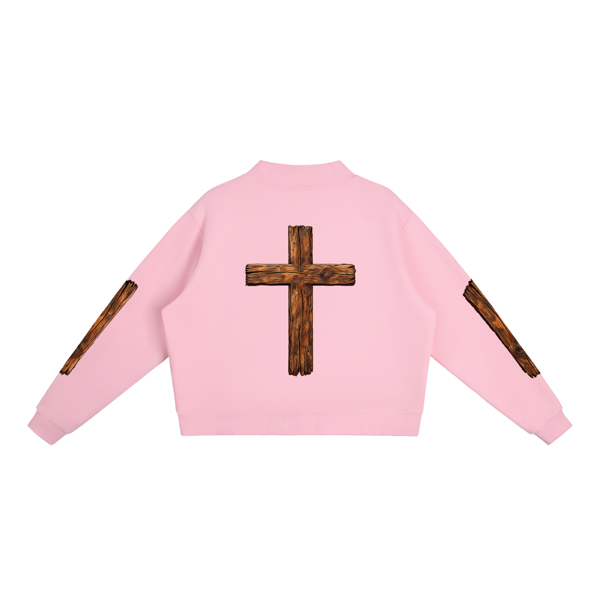 GYVFT Essential Fleece Mock-Neck Crew Sweatshirt